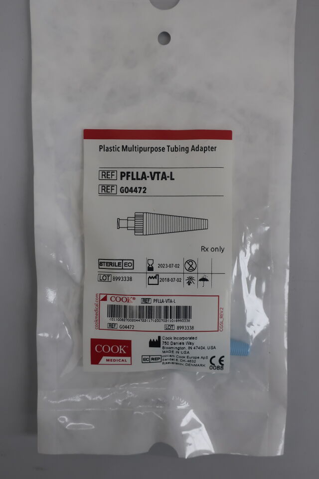 G04472 - COOK - Plastic Multipurpose Tubing Adapter, () - ( Expiry Date: 2019-07-31 )