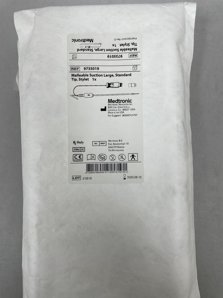 9735019 - MEDTRONIC - Malleable Suction Large, Standard Tip, Stylet, (EA) - ( Expiry Date: 2023-05-12 )