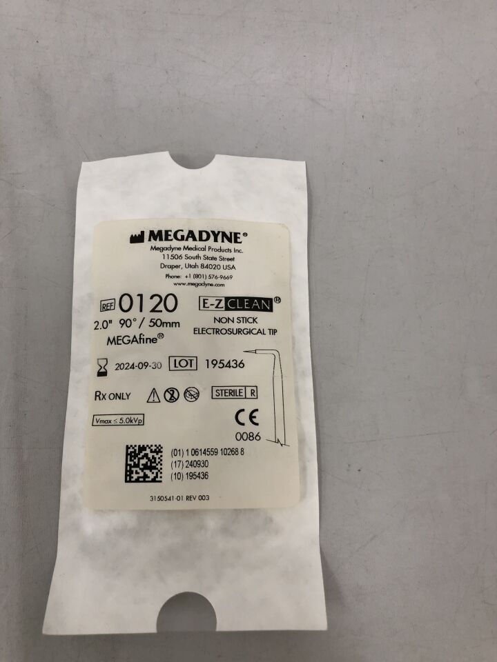 120 - MEGADYNE - Non-Stick Electrosurgical Tip, 50mm, (EA) - ( Expiry Date: 2024-09-30 )