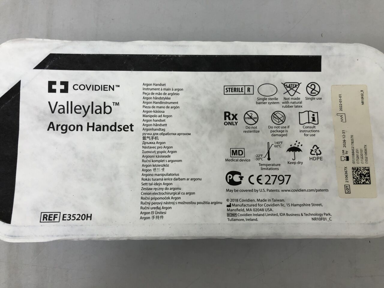 E3520H - COVIDIEN - Valleylab Argon 手持設備，（）-（有效期至：2026-12-31）