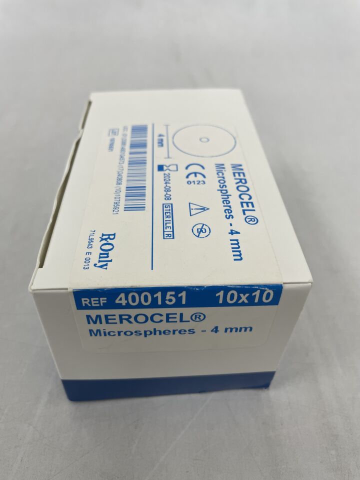 400151 - MEDTRONIC - Merocel Microspheres 4mm x 0.7cm (10/PK, 10PK/BX), () - ( Expiry Date: 2024-08-08 )