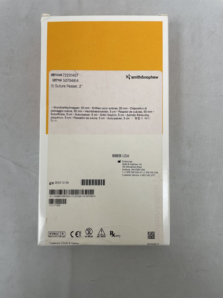 72201407 - SMITH & NEPHEW - Suture Passer, 2", (BX/1) - ( Expiry Date: 2022-12-28 )