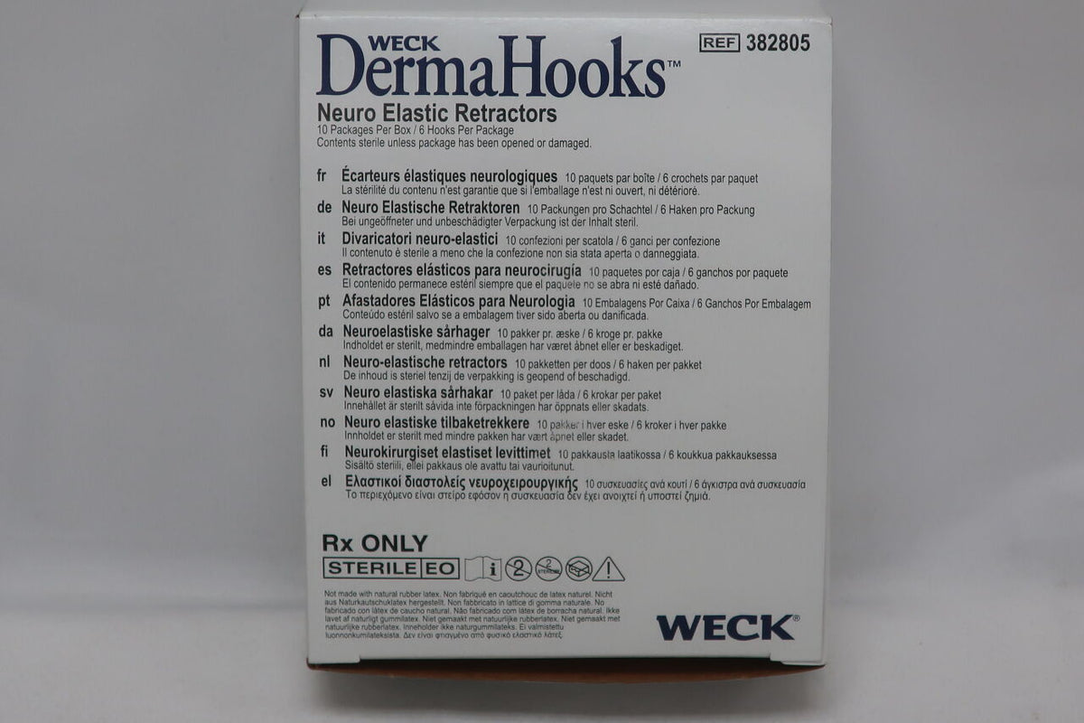 382805 - TELEFLEX - Dermahook Fish Hook Neuro Elastic Retractors, 1/2 in. Hook, (EA)