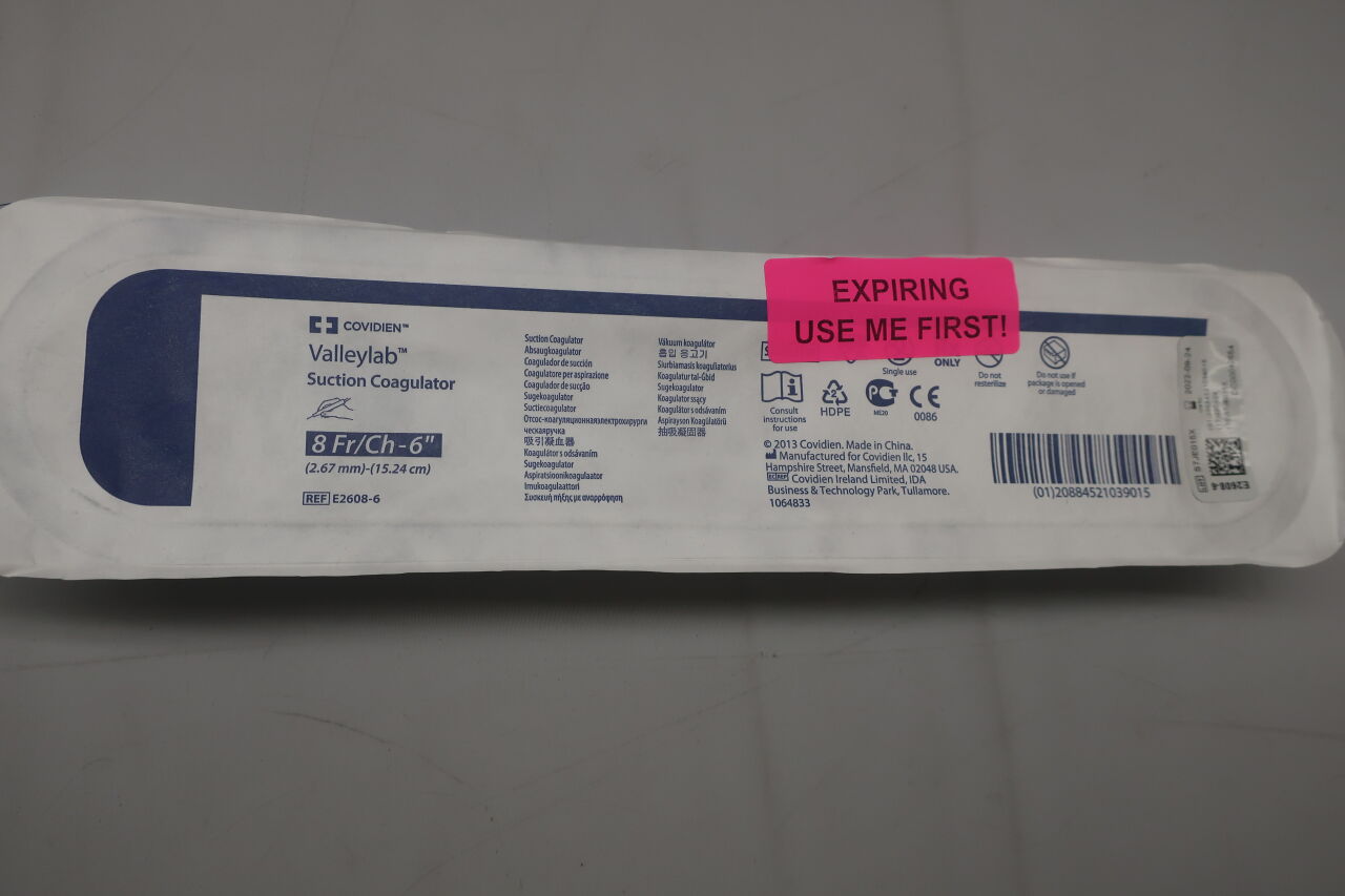 E2608-6 - COVIDIEN - Valleylab Hand Switching Suction Coagulator, 8F, (EA) - ( Expiry Date: 2024-06-27 )