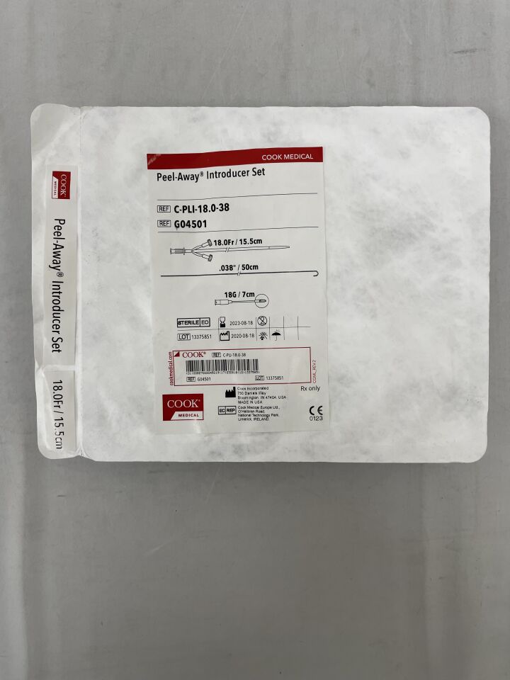 G04501 - COOK - Peel-Away Introducer Sheath Set 18F, (EA) - ( Expiry Date: 2023-08-18 )