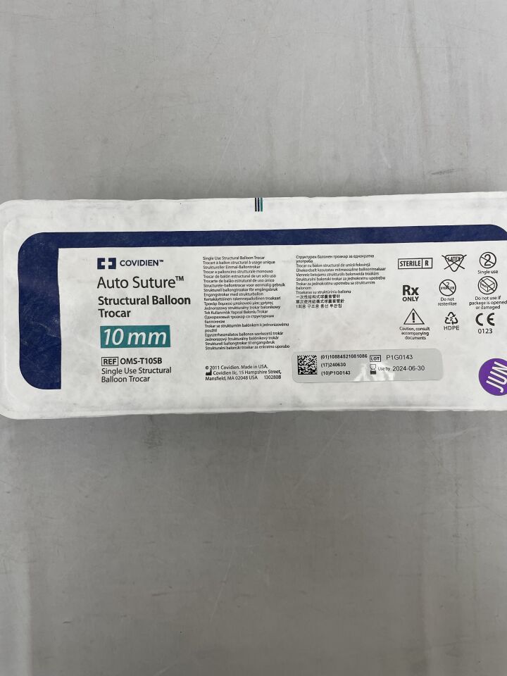 OMS-T10SB - COVIDIEN - Spacemaker Structural Balloon Trocar with Built-in Converters, 5 and 7/8 mm, () - ( Expiry Date: 2024-06-30 )