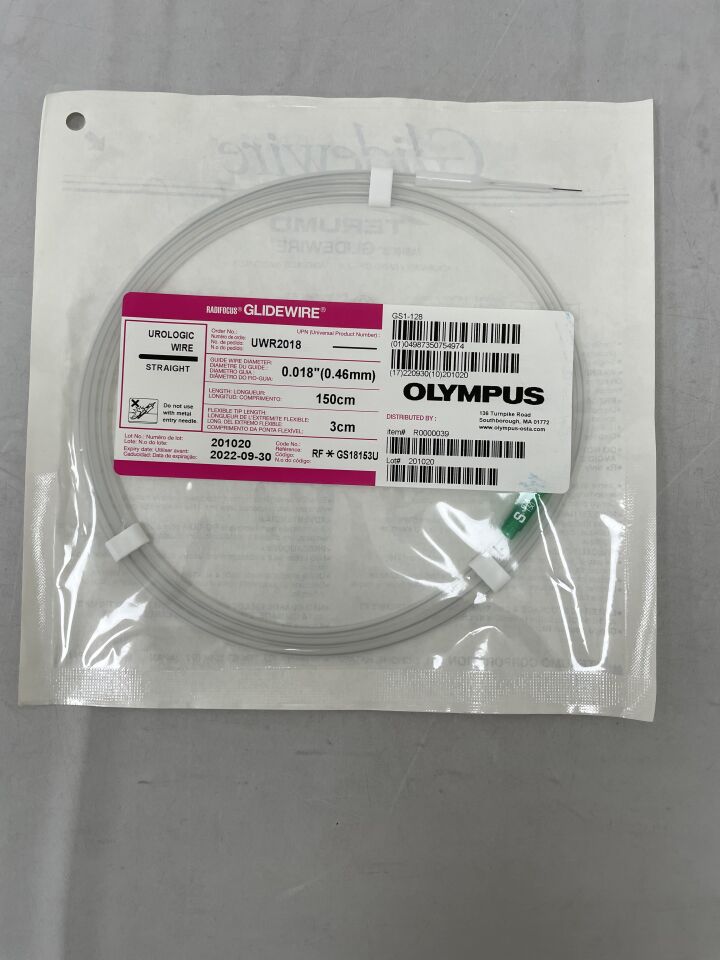 UWR2018 - TERUMO - Radifocus Glidewire - Straight, Urologic Wire - .018" x 150cm x 3cm
, () - ( Expiry Date: 2022-09-30 )