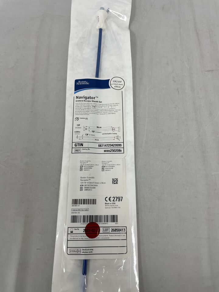 250208 - BOSTON SCIENTIFIC - Navigator Ureteral Access Sheath Set, 13F/15F x 36cm, (EA) - ( Expiry Date: 2023-02-22 )