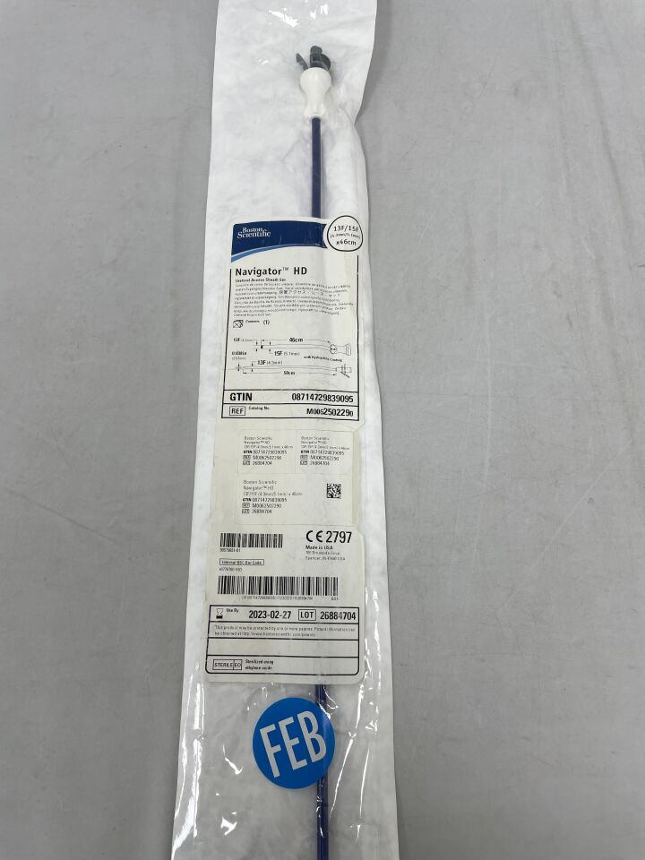 250229 - BOSTON SCIENTIFIC - Navigator HD Ureteral Access Sheath Set, 13F/15F x 46cm, () - ( Expiry Date: 2023-02-27 )