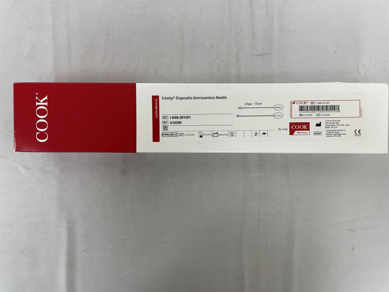 G16289 - COOK - Echotip Amniocentesis Ndle 20Ga/15cm, (BX/10) - ( Expiry Date: 2023-07-20 )