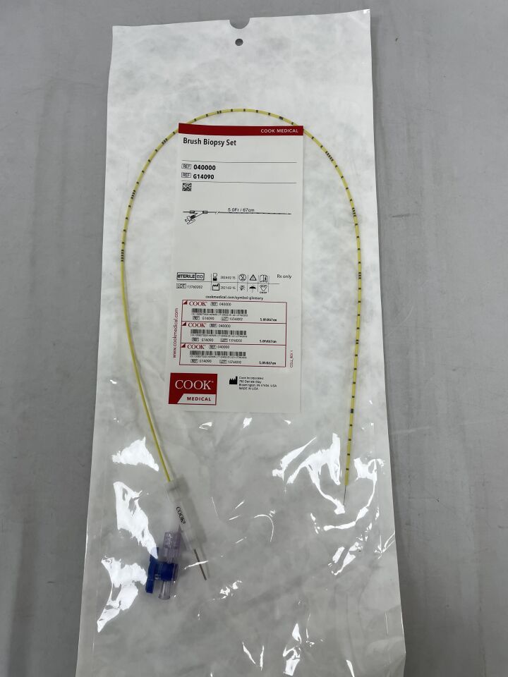 G14090 - COOK - Ureteral Brush Biopsy Set, Removable 5F x 67cm, Straight, () - ( Expiry Date: 2024-02-15 )