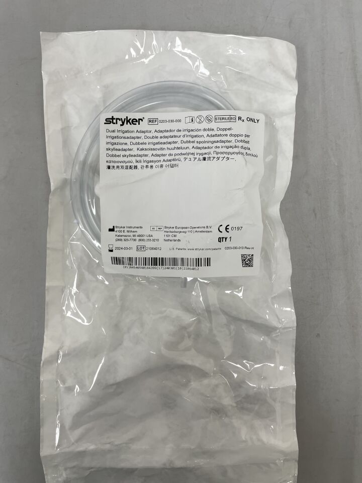 0203-030-000 - STRYKER - Dual Irrigation Adapter, (EA) - ( Expiry Date: 2024-03-01 )