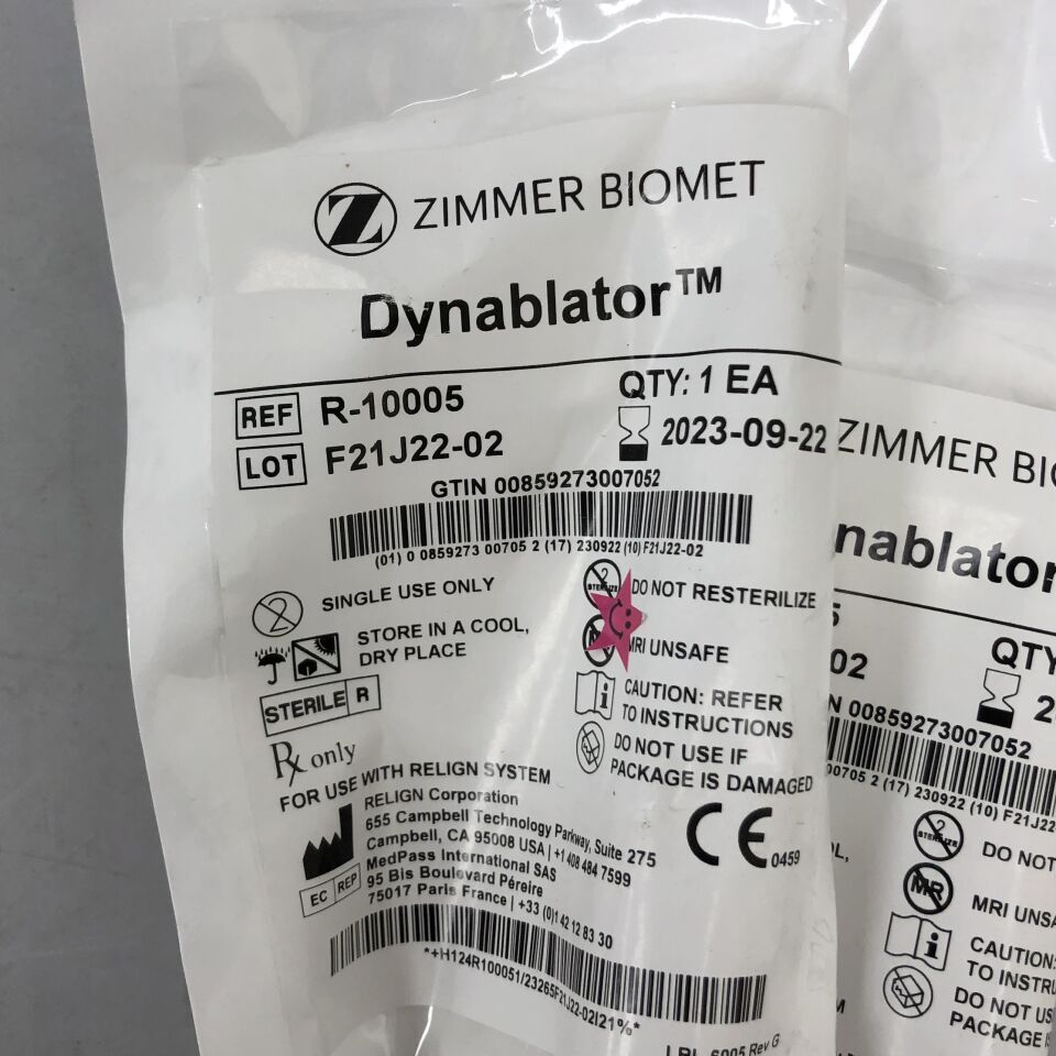 R-10005 - ZIMMER - Dynablator, (EA) - ( Expiry Date: 2024-06-24 )
