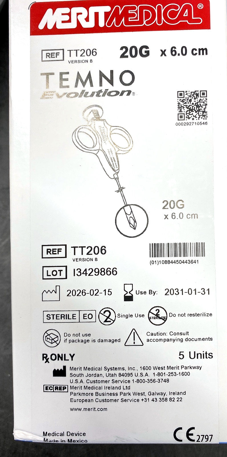 TT206 - MERIT MEDICAL - TEMNO Evolution®, (BX/5)