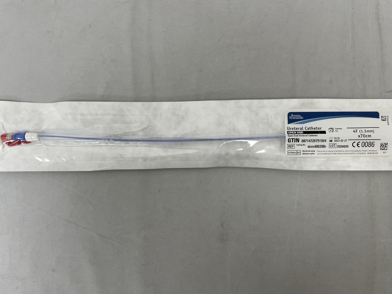 400200 - BOSTON SCIENTIFIC - Open End Ureteral Catheter, 4F x 70cm, (EA) - ( Expiry Date: 2023-02-27 )