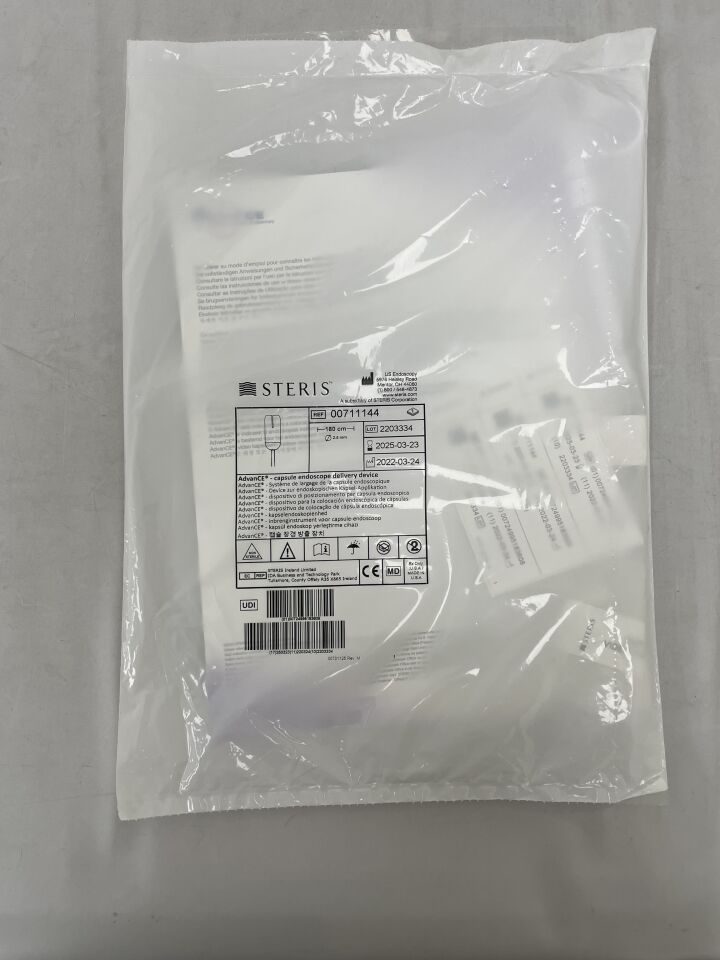 711144  -  STERIS  -  AdvanCE Capsule Endoscope Delivery Device , ( EA )  -  ( Expiry Date : 2025-03-23 )