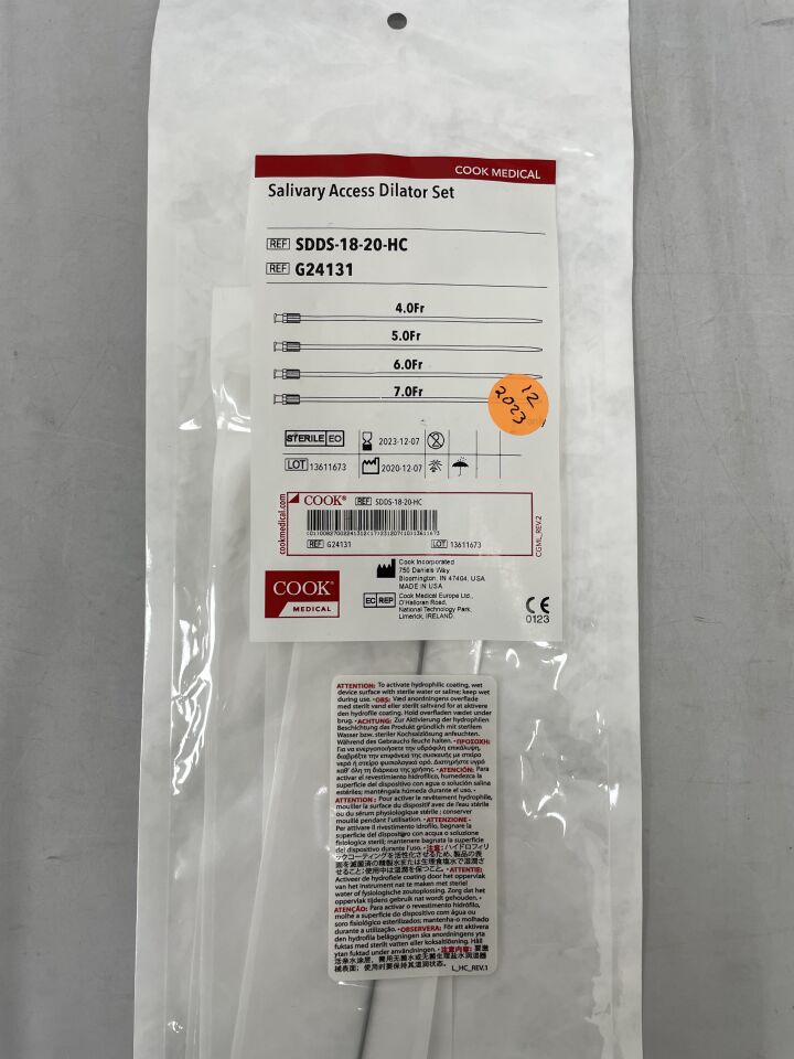 G24131 - COOK - Salivary Access Dilator Set 4F-7F, () - ( Expiry Date: 2024-01-31 )