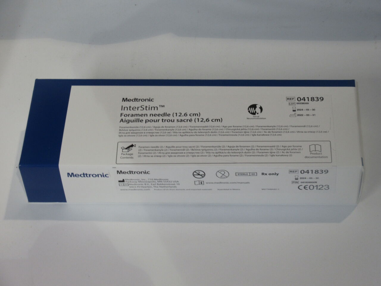041839 - MEDTRONIC - InterStim 13cm Foramen Needle for Sacral Nerve Stimulation (SNS), () - ( Expiry Date: 2024-08-17 )