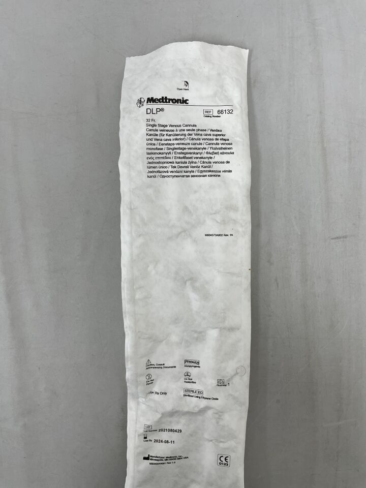 66132 - MEDTRONIC - dlp single stage venous cannula, straight 32f, () - ( Expiry Date: 2024-08-11 )