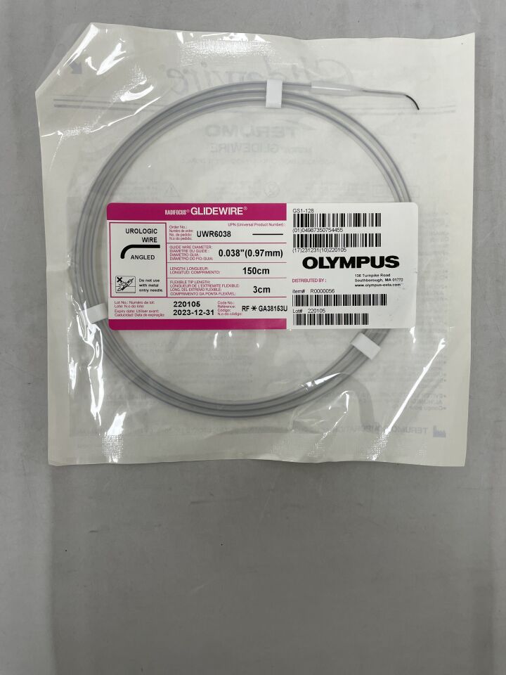 UWR6038 - TERUMO - Radifocus Glidewire - Angled, Urologic Wire - .038" x 150cm x 3cm
, () - ( Expiry Date: 2023-12-31 )