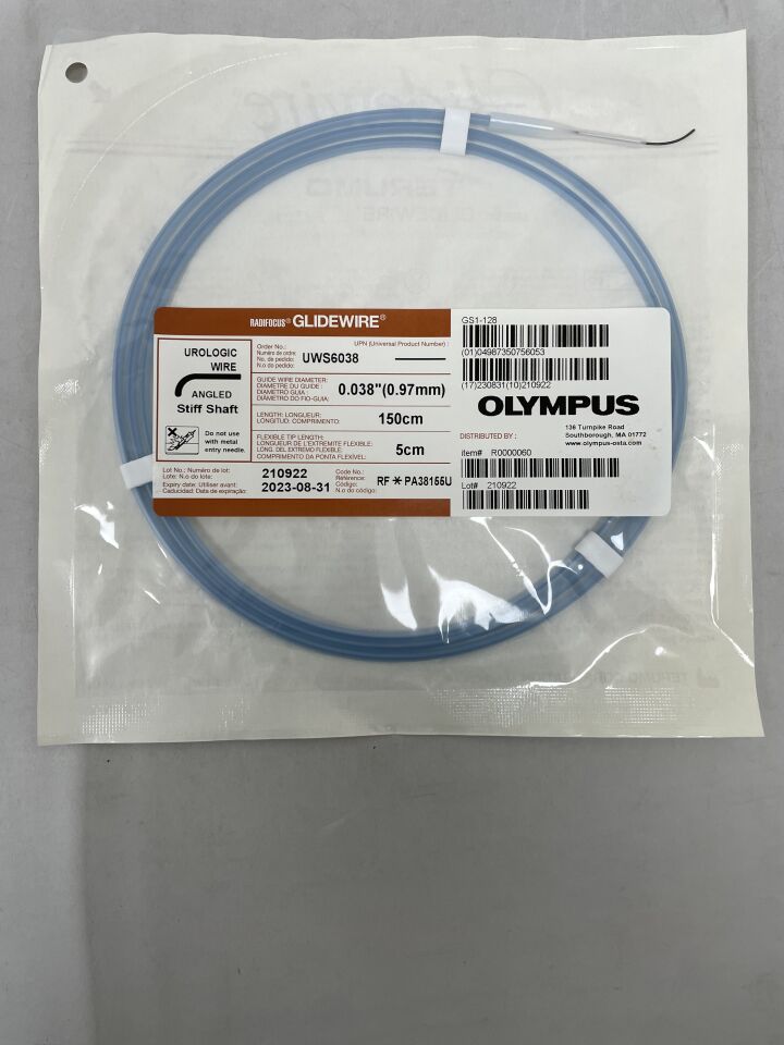 UWS6038 - TERUMO - Radiofocus Urological Glidewire: 0.038" x 150cm, Angled
, () - ( Expiry Date: 2023-08-31 )