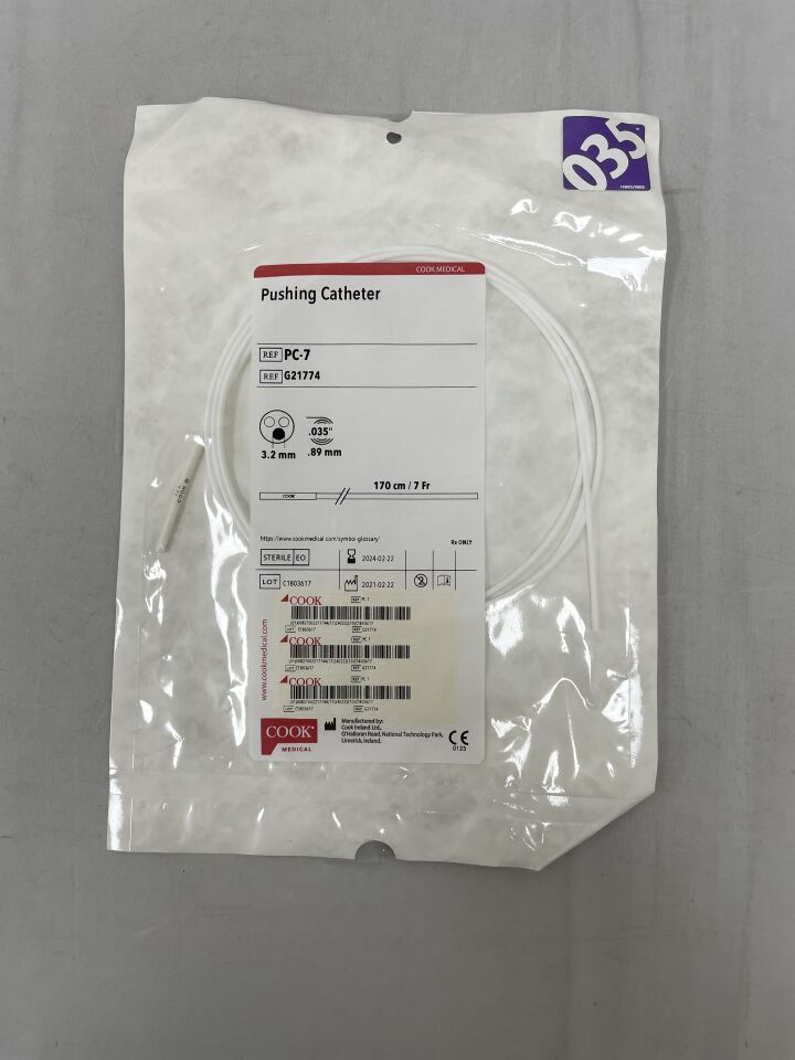 G21774 - COOK - Pushing Catheter 10F x 170cm, (EA) - ( Expiry Date: 2024-02-22 )