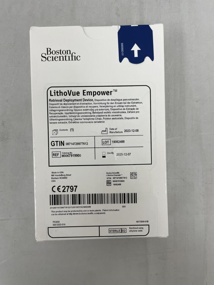 791990 - BOSTON SCIENTIFIC - Dispositivo de despliegue y recuperación LithoVue Empower (BX/1) - (Fecha de caducidad: 07/12/2025)