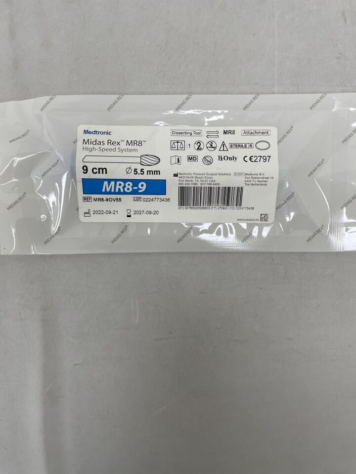 MR8-9OV55  -  MEDTRONIC  -  Midas Rex Legend, Oval Fluted, 9cm, 5.5mm , ( EA )  -  ( Expiry Date : 2027-09-20 )
