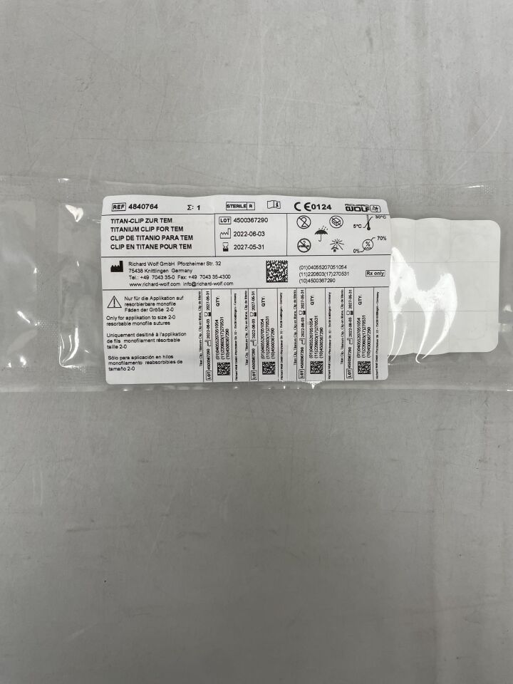 4840764 - RICHARD WOLF - Clip Titan para TEM, ( EA ) - ( Fecha de vencimiento : 2027-05-31 )