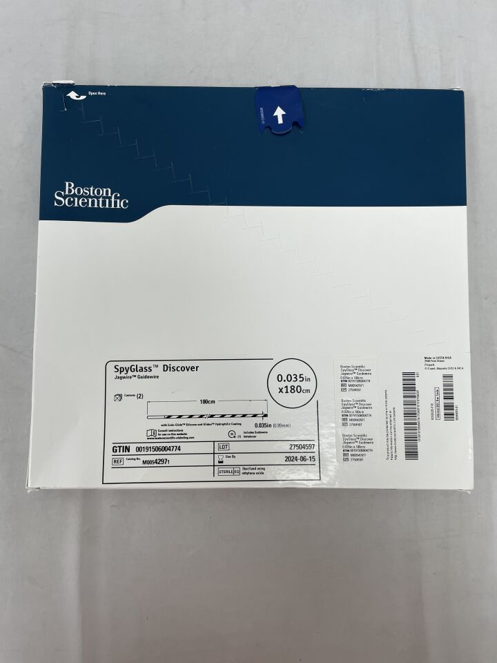 4297 - BOSTON SCIENTIFIC - SpyGlass Discover Jagwire Guidewire - .035" x 180cm, (BX/2) - ( Expiry Date: 2024-06-15 )