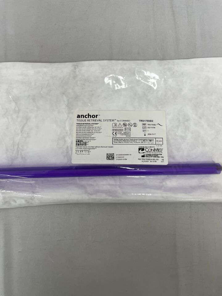 TRS175SB2 - CONMED - Anchor Tissue Retrieval Bag System w/Introducer 15mm/1550ml, (EA) - ( Expiry Date: 2024-10-17 )