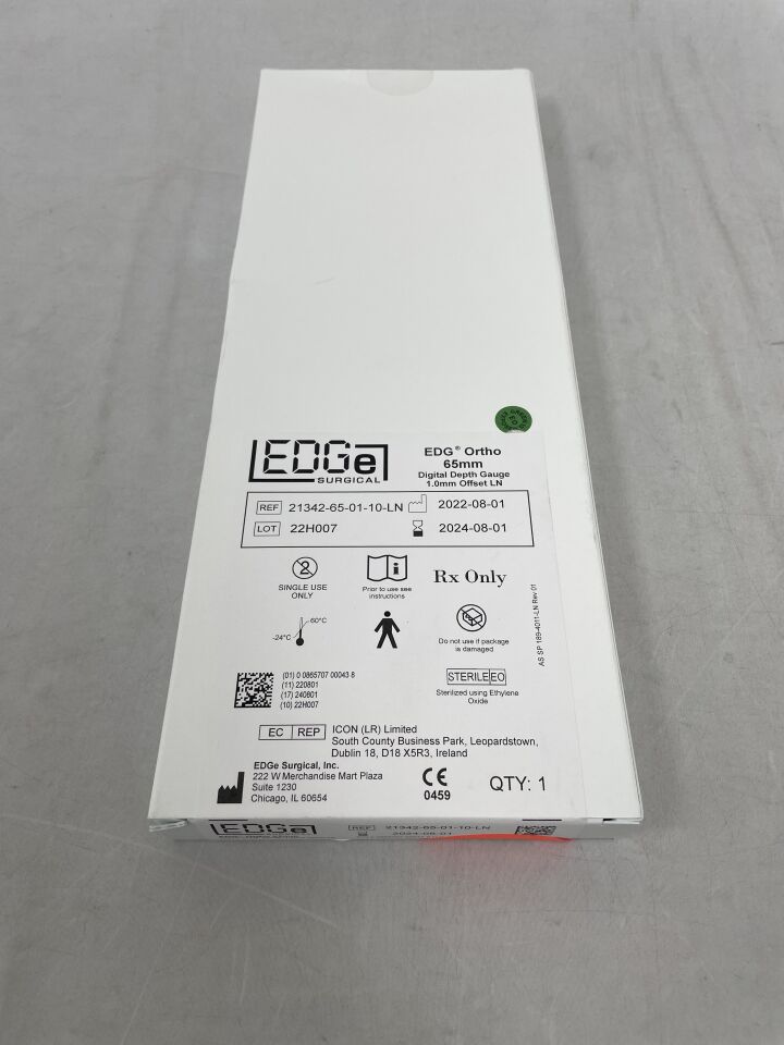 21342-65-01-10-LN - EDGE - EDG Ortho Digital Depth Gauge, 1.0mm Offset LN, (BX/1) - ( Expiry Date: 2024-08-01 )