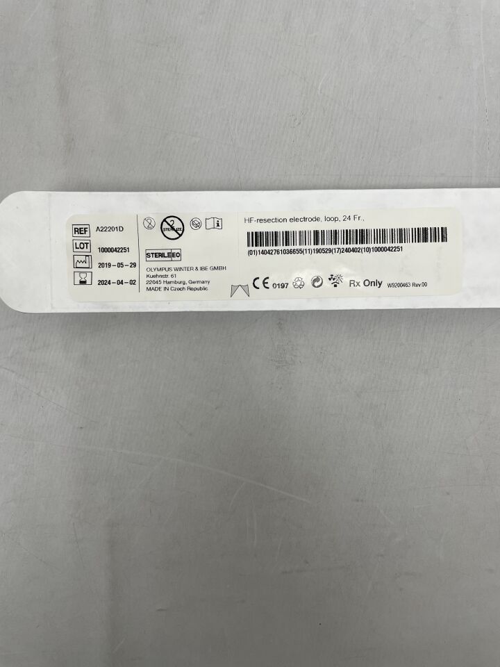A22201D - OLYMPUS - HF Resection Electrode, Loop, 24 Fr Size, 0.2 mm Wire, (EA) - ( Expiry Date: 2024-04-02 )