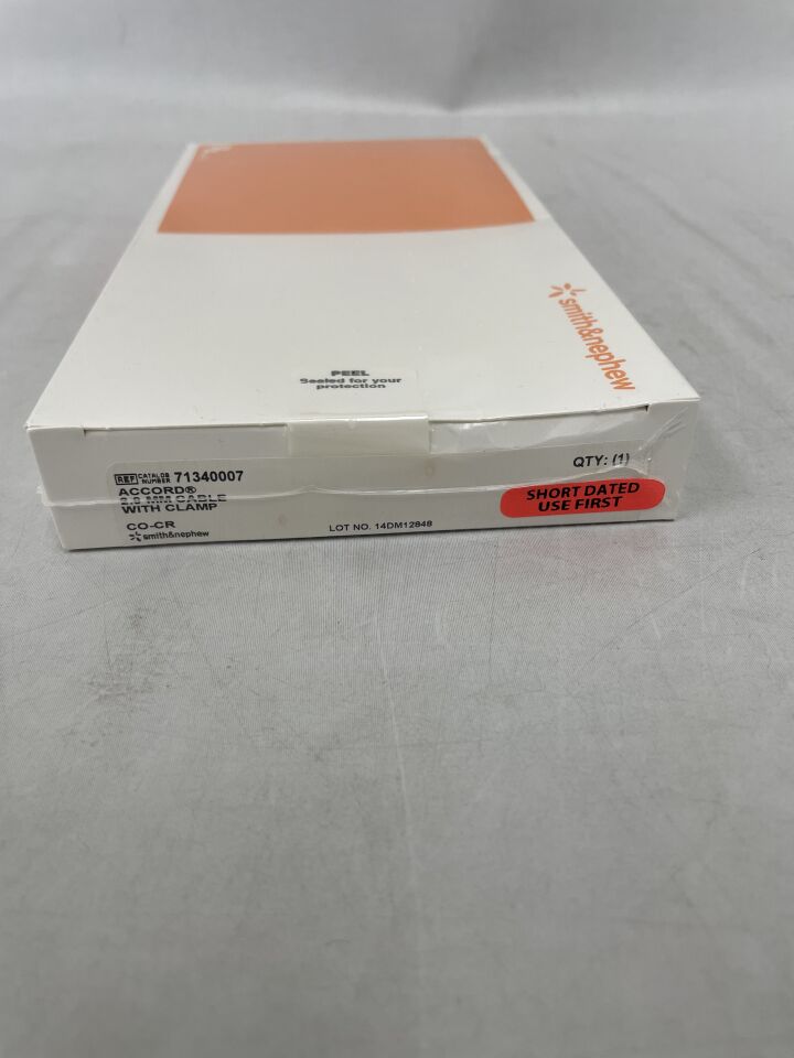 71340007 - SMITH & NEPHEW - ACCORD 2.0mm Cable With Clamp, (BX/1) - ( Expiry Date: 2024-04-04 )