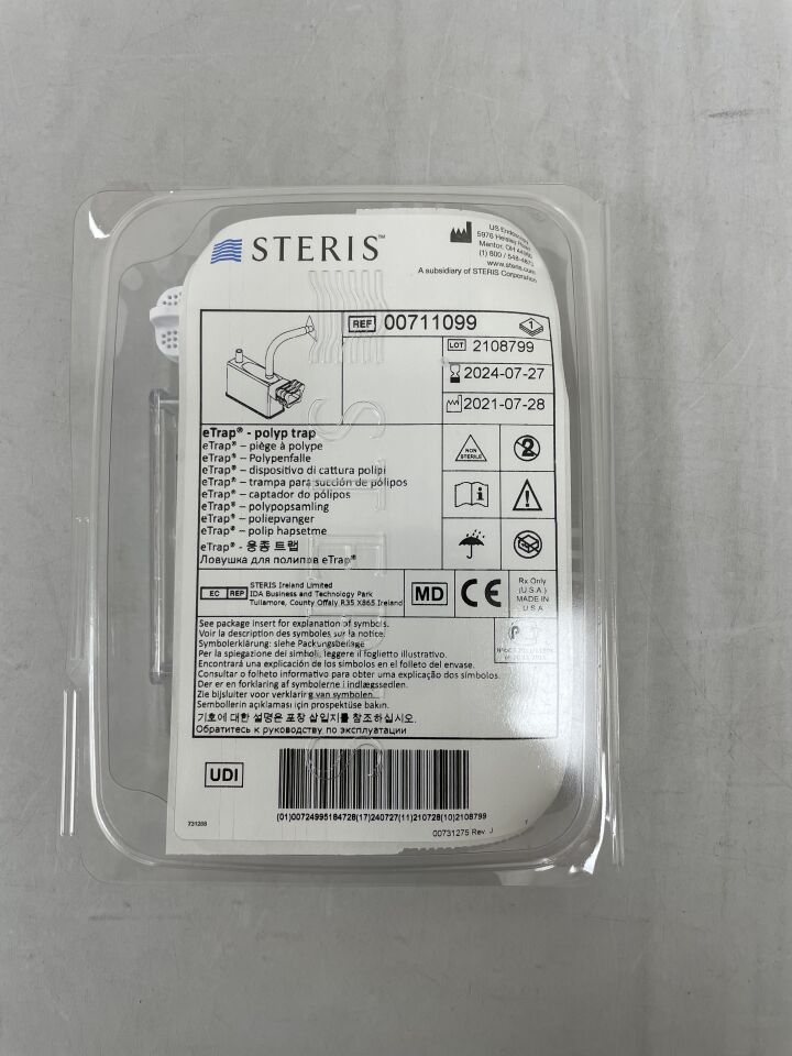 00711099 - STERIS - eTrap Polyp Trap (2 per Kit)

, () - ( Expiry Date: 2024-07-27 )