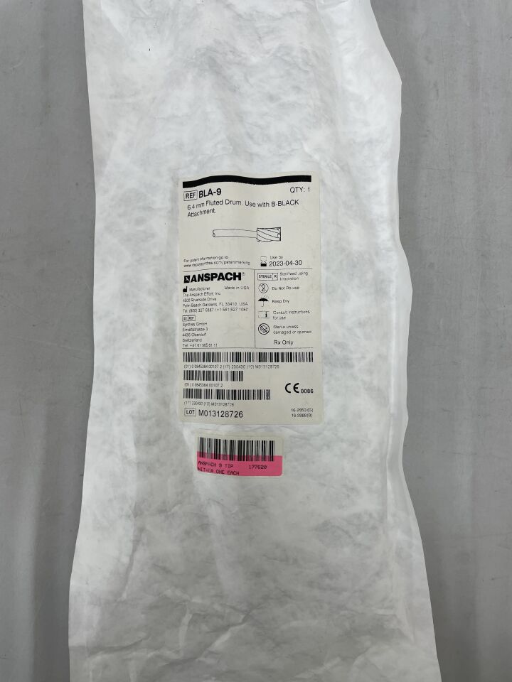 BLA-9 - ANSPACH - 6.4 mm Fluted Drum, (EA) - ( Expiry Date: 2023-04-30 )