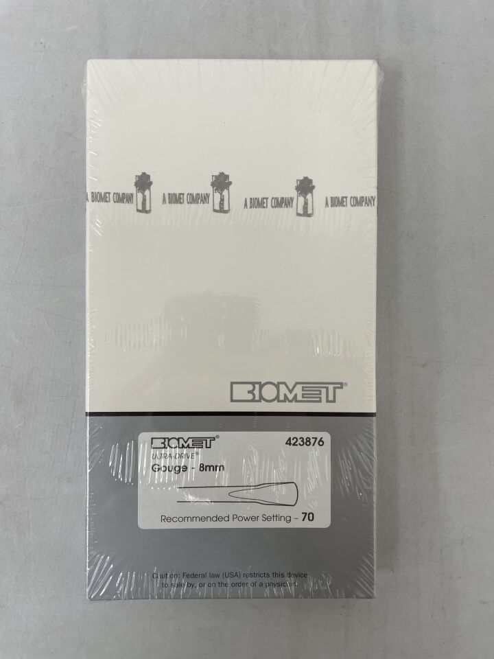 423876 - BIOMET - Ultra-Drive 8mm Gouge, () - ( Expiry Date: 2012-05-20 )