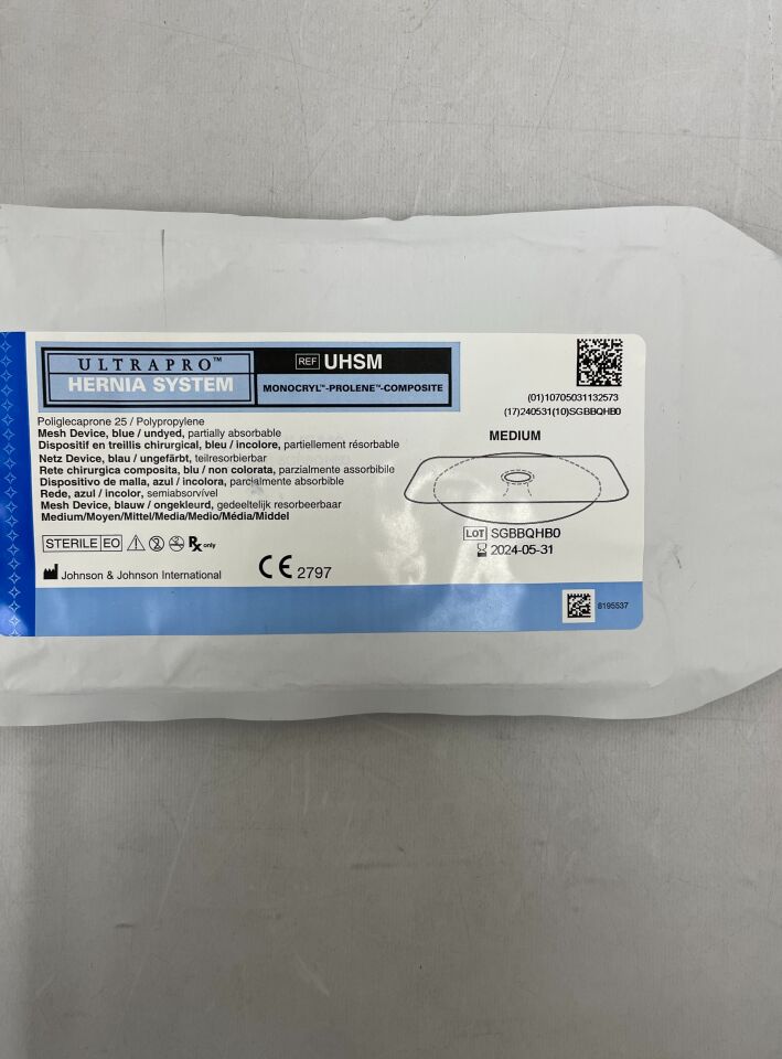 UHSM6 - ETHICON - UHSM6 Blue/Undyed Mesh Device, (EA) - ( Expiry Date: 2024-05-31 )