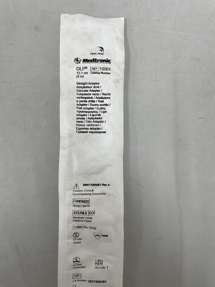 10001 - MEDTRONIC - Perfusion Adapter, Straight Venting, (EA) - ( Expiry Date: 2024-04-14 )