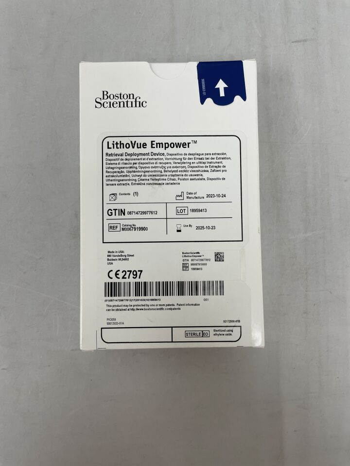 791990 - BOSTON SCIENTIFIC - Dispositivo de despliegue y recuperación LithoVue Empower (BX/1) - (Fecha de caducidad: 23/10/2025)