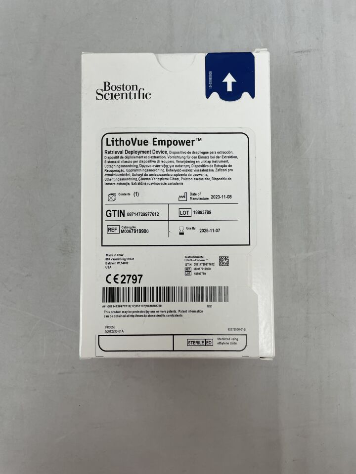 791990 - BOSTON SCIENTIFIC - Dispositivo de despliegue y recuperación LithoVue Empower (BX/1) - (Fecha de caducidad: 07/11/2025)