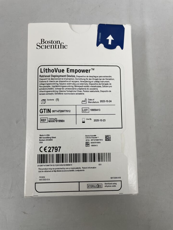 791990 - BOSTON SCIENTIFIC - Dispositivo de despliegue y recuperación LithoVue Empower (BX/1) - (Fecha de caducidad: 23/10/2025)
