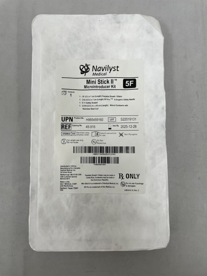 45-916 - NAVILYST - Mini Stick II 微型導入器套件，5F x 7cm，45cm NT/SS 導絲，（EA）-（有效期至：2025-12-28）