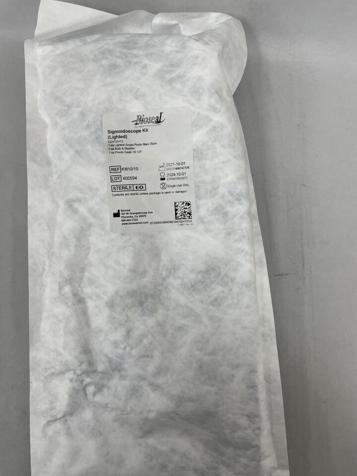 KI610/10 - BIOSEAL - Sigmoidoscope Kit, (EA) - ( Expiry Date: 2024-10-01 )