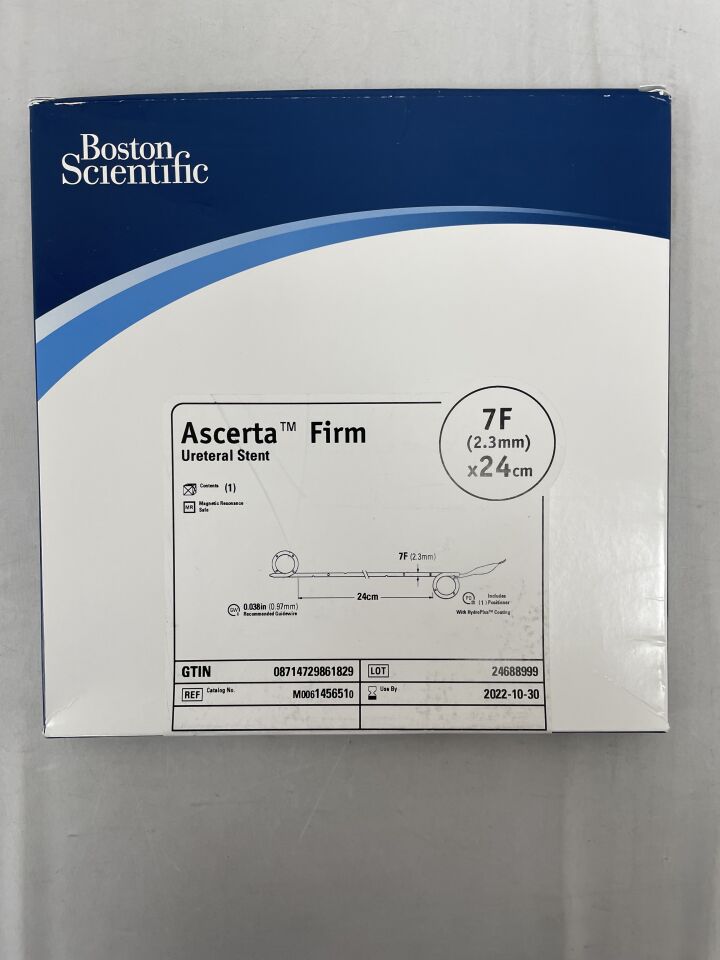 145651 - BOSTON SCIENTIFIC - Ascerta Firm Ureteral Stent - 7F x 24cm, () - ( Expiry Date: 2022-10-30 )