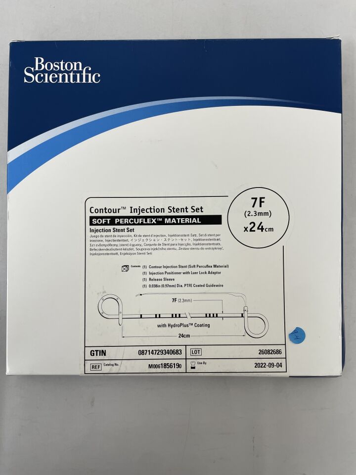 185619 - BOSTON SCIENTIFIC - Contour Injection Stent Set - Soft Percuflex Material - 7Fr x 24cm, (BX/1) - ( Expiry Date: 2022-09-04 )