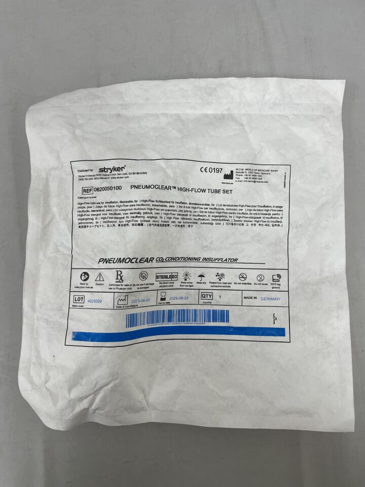 620050100  -  STRYKER  -  PneumoClear High Flow Tube Set , ( EA )  -  ( Expiry Date : 2026-06-20 )