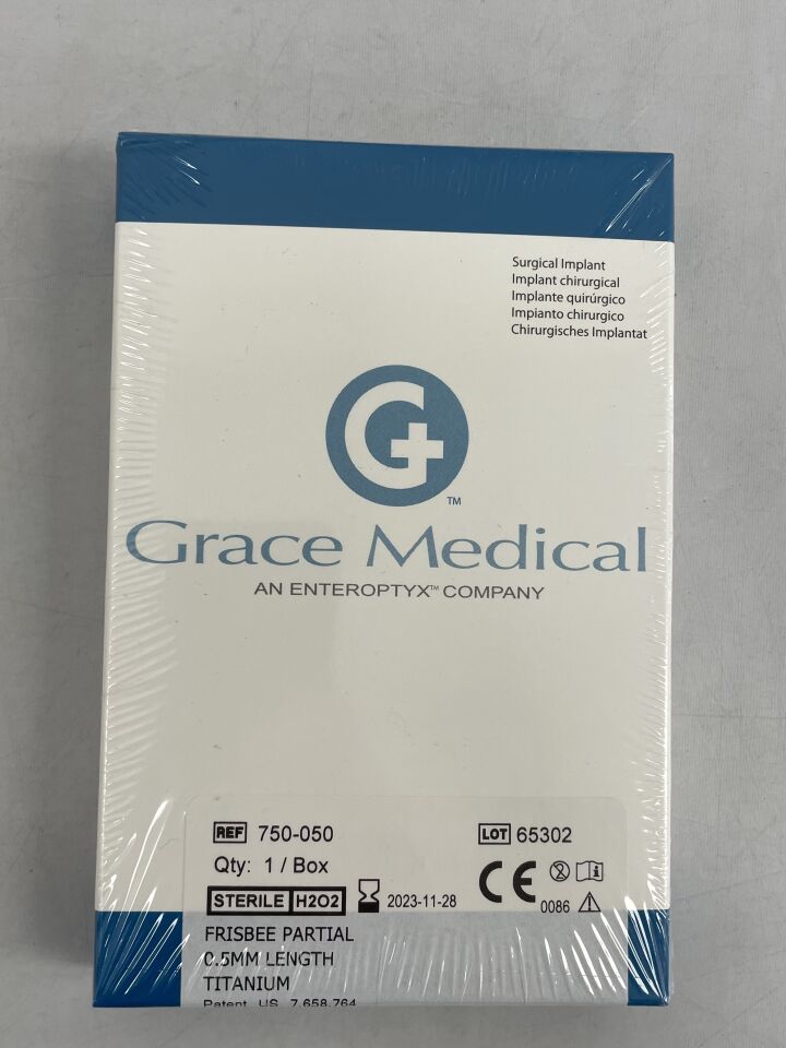 750-050 - GRACE MEDICAL - frisbee partial 0.5mm length titanium, () - ( Expiry Date: 2024-05-28 )