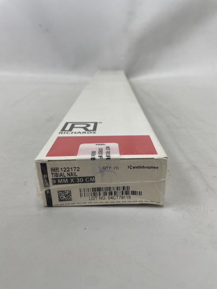 122172 - SMITH & NEPHEW - Tibial Nail, 9mm x 30cm, (BX/1) - ( Expiry Date: 2016-04-03 )