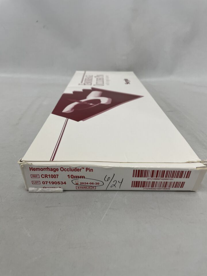 CR1007 - SURGIN SURGICAL - Hemorrhage Occluder Pin Standard, 10 mm head, (BX/2) - ( Expiry Date: 2024-06-30 )
